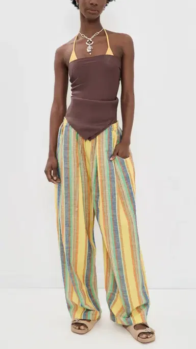 Free People Chambers Laid Back Pants Butter Yellow Combo | Thumbnail 5 Free People Chambers Laid Back Pants Butter Yellow Combo | Thumbnail 5