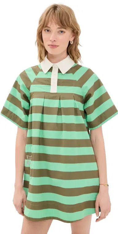 Damson Madder Maggie Mini Polo Dress Multi 8 | Thumbnail 1 Damson Madder Maggie Mini Polo Dress Multi 8 | Thumbnail 1