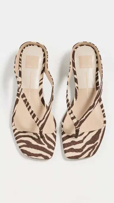 Dolce Vita Gizel Thong Sandals Beige Zebra Raffia | Thumbnail 5 Dolce Vita Gizel Thong Sandals Beige Zebra Raffia | Thumbnail 5