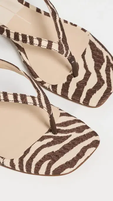 Dolce Vita Gizel Thong Sandals Beige Zebra Raffia | Thumbnail 6 Dolce Vita Gizel Thong Sandals Beige Zebra Raffia | Thumbnail 6