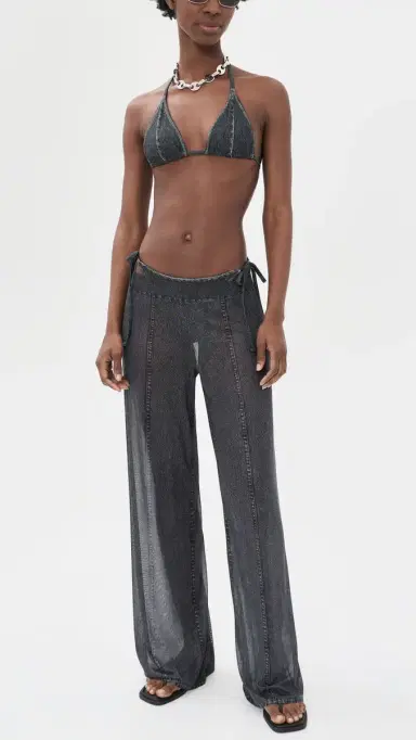 rag & bone Miramar Triangle String Bikini Bottoms Washed Black | Thumbnail 5 rag & bone Miramar Triangle String Bikini Bottoms Washed Black | Thumbnail 5