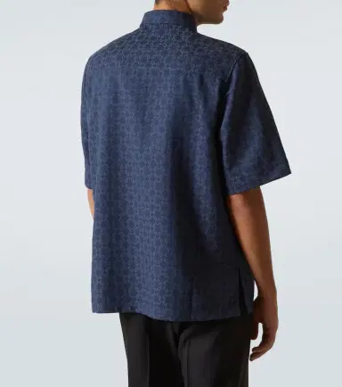 Givenchy Monogram 72 jacquard denim shirt | Thumbnail 3 Givenchy Monogram 72 jacquard denim shirt | Thumbnail 3