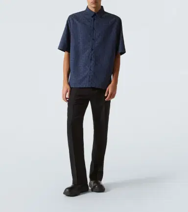 Givenchy Monogram 72 jacquard denim shirt | Thumbnail 4 Givenchy Monogram 72 jacquard denim shirt | Thumbnail 4