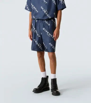 Givenchy Shadow silk Bermuda shorts | Thumbnail 2 Givenchy Shadow silk Bermuda shorts | Thumbnail 2
