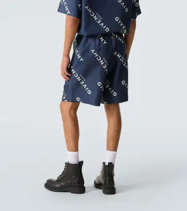 Givenchy Shadow silk Bermuda shorts | Thumbnail 3 Givenchy Shadow silk Bermuda shorts | Thumbnail 3