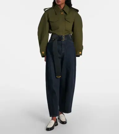 Givenchy Cropped cotton and wool jacket | Thumbnail 3 Givenchy Cropped cotton and wool jacket | Thumbnail 3