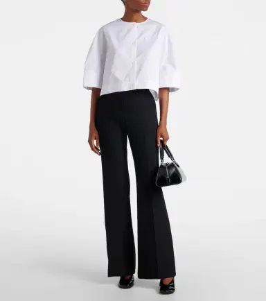 Givenchy Mid-rise wool flared pants | Thumbnail 4 Givenchy Mid-rise wool flared pants | Thumbnail 4