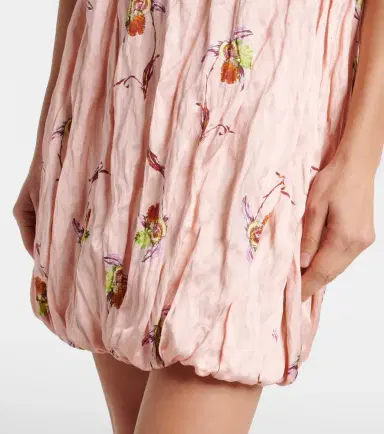Emilia Wickstead Meave floral satin minidress | Thumbnail 3 Emilia Wickstead Meave floral satin minidress | Thumbnail 3