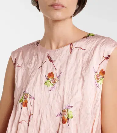 Emilia Wickstead Meave floral satin minidress | Thumbnail 6 Emilia Wickstead Meave floral satin minidress | Thumbnail 6