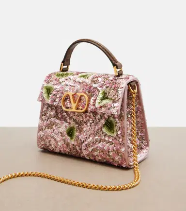 Valentino Garavani VSling Mini sequined top-handle bag | Thumbnail 2 Valentino Garavani VSling Mini sequined top-handle bag | Thumbnail 2