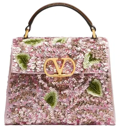 Valentino Garavani VSling Mini sequined top-handle bag | Thumbnail 1 Valentino Garavani VSling Mini sequined top-handle bag | Thumbnail 1
