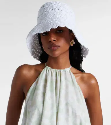 Aquazzura Crochet bucket hat | Thumbnail 4 Aquazzura Crochet bucket hat | Thumbnail 4