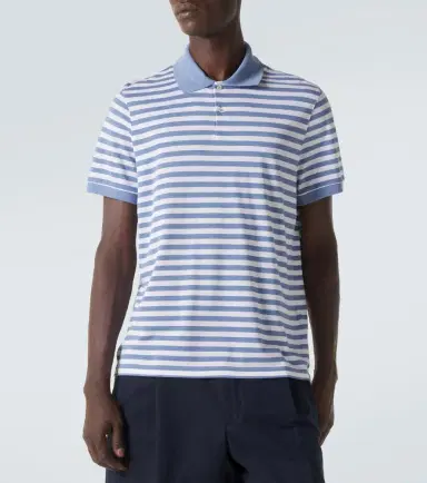 Dunhill Striped silk and cotton polo shirt | Thumbnail 4 Dunhill Striped silk and cotton polo shirt | Thumbnail 4