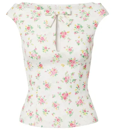 SHUSHU/TONG Bow-detail floral top | Thumbnail 1 SHUSHU/TONG Bow-detail floral top | Thumbnail 1
