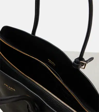 Prada Large leather tote bag | Thumbnail 3 Prada Large leather tote bag | Thumbnail 3