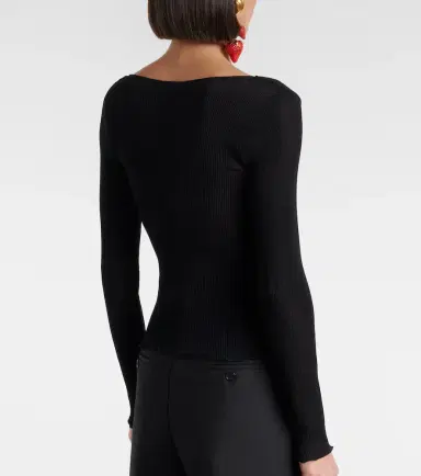 Saint Laurent Lace-trimmed silk top | Thumbnail 3 Saint Laurent Lace-trimmed silk top | Thumbnail 3