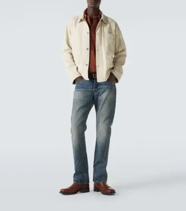 RRL Corduroy-trimmed denim jacket | Thumbnail 3 RRL Corduroy-trimmed denim jacket | Thumbnail 3