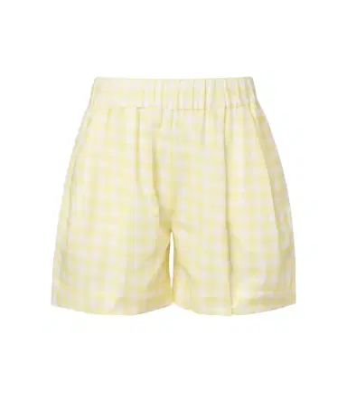 Asceno Gingham linen and cotton shorts | Thumbnail 1 Asceno Gingham linen and cotton shorts | Thumbnail 1