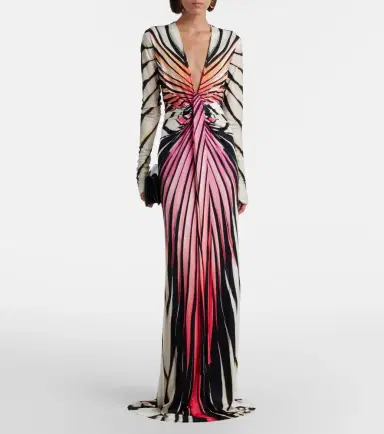 Roberto Cavalli Printed gown | Thumbnail 4 Roberto Cavalli Printed gown | Thumbnail 4