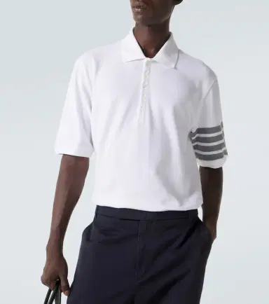 Thom Browne 4-Bar cotton polo shirt | Thumbnail 6 Thom Browne 4-Bar cotton polo shirt | Thumbnail 6