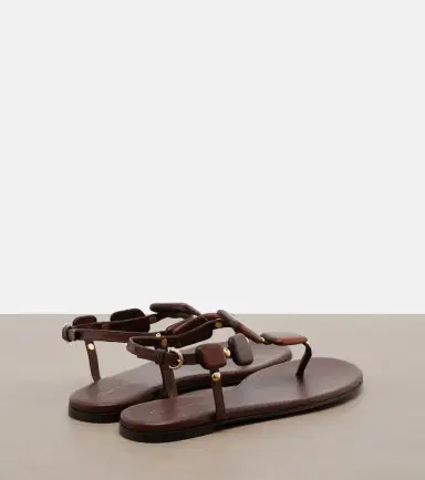 Gianvito Rossi Beaded leather thong sandals | Thumbnail 2 Gianvito Rossi Beaded leather thong sandals | Thumbnail 2