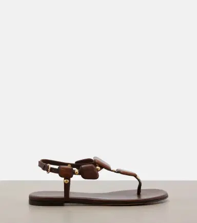 Gianvito Rossi Beaded leather thong sandals | Thumbnail 3 Gianvito Rossi Beaded leather thong sandals | Thumbnail 3