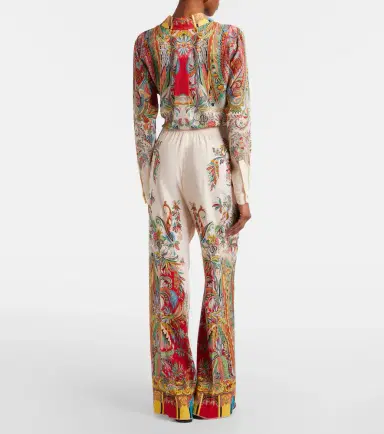 Etro Printed silk palazzo pants | Thumbnail 4 Etro Printed silk palazzo pants | Thumbnail 4