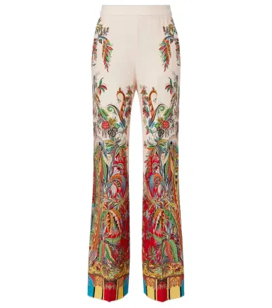 Etro Printed silk palazzo pants | Thumbnail 1 Etro Printed silk palazzo pants | Thumbnail 1