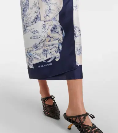 Ferragamo Printed silk wrap skirt | Thumbnail 3 Ferragamo Printed silk wrap skirt | Thumbnail 3
