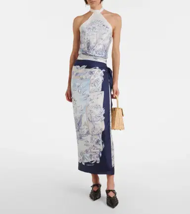 Ferragamo Printed silk wrap skirt | Thumbnail 5 Ferragamo Printed silk wrap skirt | Thumbnail 5