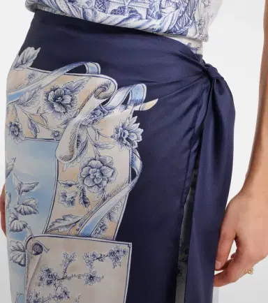 Ferragamo Printed silk wrap skirt | Thumbnail 6 Ferragamo Printed silk wrap skirt | Thumbnail 6