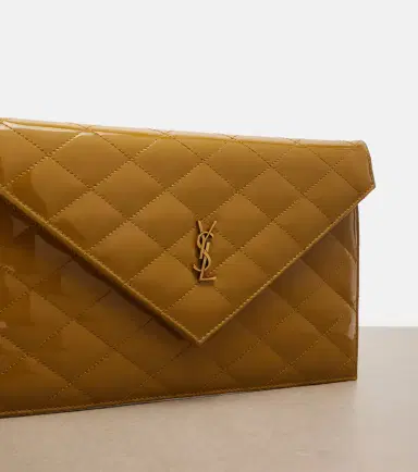 Saint Laurent Paris quilted patent leather pouch | Thumbnail 3 Saint Laurent Paris quilted patent leather pouch | Thumbnail 3