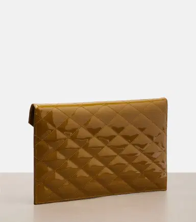 Saint Laurent Paris quilted patent leather pouch | Thumbnail 4 Saint Laurent Paris quilted patent leather pouch | Thumbnail 4