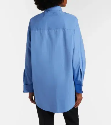Balenciaga Asymmetric cotton poplin shirt | Thumbnail 4 Balenciaga Asymmetric cotton poplin shirt | Thumbnail 4