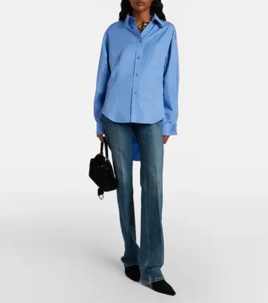 Balenciaga Asymmetric cotton poplin shirt | Thumbnail 5 Balenciaga Asymmetric cotton poplin shirt | Thumbnail 5