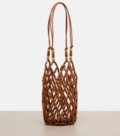 Saint Laurent Cassandre Mini wood bucket bag | Thumbnail 2 Saint Laurent Cassandre Mini wood bucket bag | Thumbnail 2