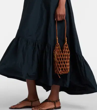 Saint Laurent Cassandre Mini wood bucket bag | Thumbnail 7 Saint Laurent Cassandre Mini wood bucket bag | Thumbnail 7
