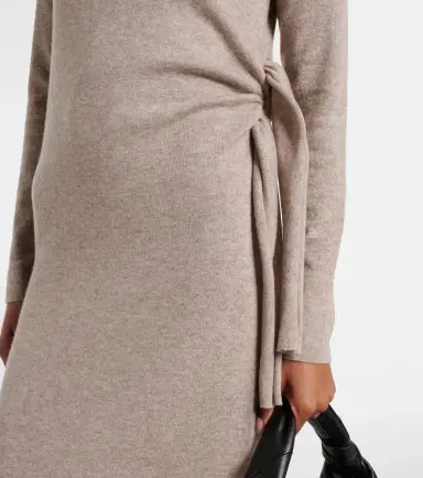 Jardin des Orangers Gathered wool and cashmere midi dress | Thumbnail 4 Jardin des Orangers Gathered wool and cashmere midi dress | Thumbnail 4