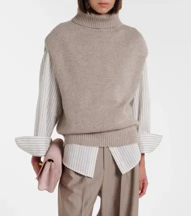 Jardin des Orangers Turtleneck wool and cashmere sweater vest | Thumbnail 5 Jardin des Orangers Turtleneck wool and cashmere sweater vest | Thumbnail 5