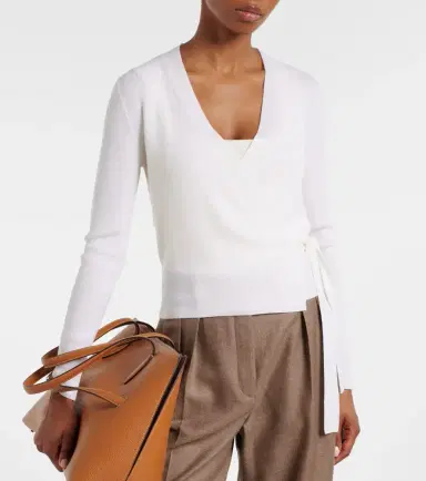 Jardin des Orangers Virgin wool wrap cardigan | Thumbnail 6 Jardin des Orangers Virgin wool wrap cardigan | Thumbnail 6
