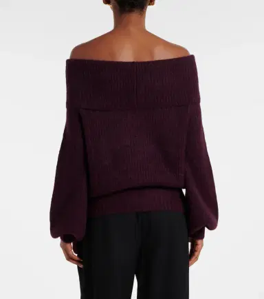 Jardin des Orangers Off-shoulder cashmere and silk sweater | Thumbnail 3 Jardin des Orangers Off-shoulder cashmere and silk sweater | Thumbnail 3