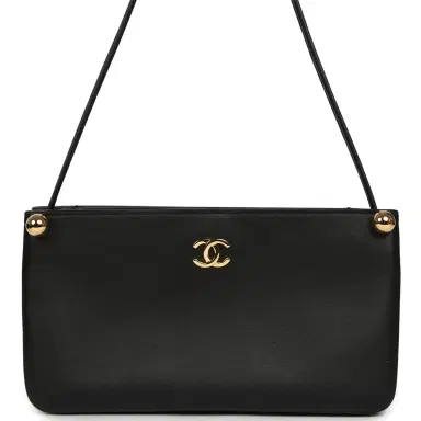 Chanel Chanel "Chic Studs" Clutch Bag Black Lambskin Gold Hardware | Thumbnail 1 Chanel Chanel "Chic Studs" Clutch Bag Black Lambskin Gold Hardware | Thumbnail 1