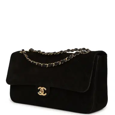 Chanel Chanel Maxi "Souplissimo" Small Flap Bag Black Suede Gold Hardware | Thumbnail 5 Chanel Chanel Maxi "Souplissimo" Small Flap Bag Black Suede Gold Hardware | Thumbnail 5