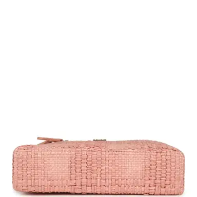 Chanel Chanel Top Handle Long Vanity Case with Chain Light Pink Braided Raffia Light Gold Hardware | Thumbnail 6 Chanel Chanel Top Handle Long Vanity Case with Chain Light Pink Braided Raffia Light Gold Hardware | Thumbnail 6