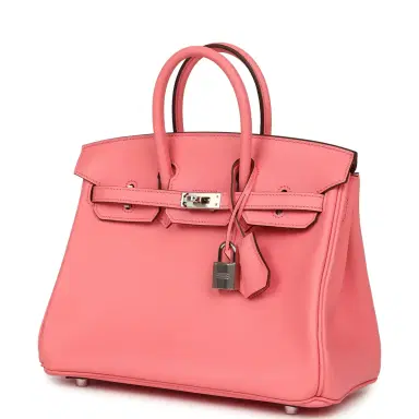 HERMÈS Hermes Birkin 25 Rose D'Ete Swift Palladium Hardware | Thumbnail 5 HERMÈS Hermes Birkin 25 Rose D'Ete Swift Palladium Hardware | Thumbnail 5