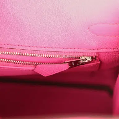HERMÈS Hermes Birkin 25 Rose Shocking Matte Alligator Palladium Hardware | Thumbnail 9 HERMÈS Hermes Birkin 25 Rose Shocking Matte Alligator Palladium Hardware | Thumbnail 9