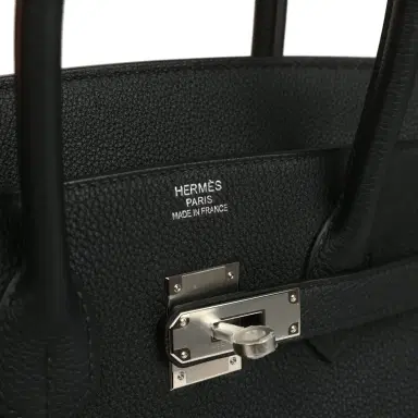 HERMÈS Hermes Birkin 35 Black Togo Palladium Hardware | Thumbnail 7 HERMÈS Hermes Birkin 35 Black Togo Palladium Hardware | Thumbnail 7