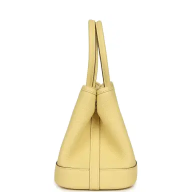 HERMÈS Hermes Garden Party Neo 23 Jaune Poussin Togo Palladium Hardware | Thumbnail 3 HERMÈS Hermes Garden Party Neo 23 Jaune Poussin Togo Palladium Hardware | Thumbnail 3