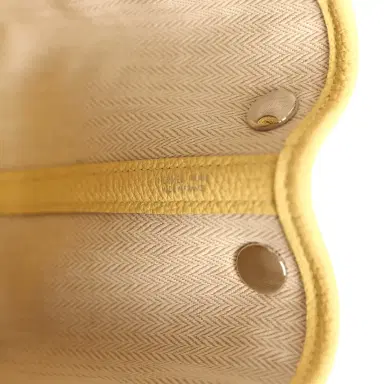 HERMÈS Hermes Garden Party Neo 23 Jaune Poussin Togo Palladium Hardware | Thumbnail 9 HERMÈS Hermes Garden Party Neo 23 Jaune Poussin Togo Palladium Hardware | Thumbnail 9