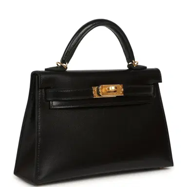 HERMÈS Hermes Kelly Sellier 20 Black Box Gold Hardware | Thumbnail 2 HERMÈS Hermes Kelly Sellier 20 Black Box Gold Hardware | Thumbnail 2